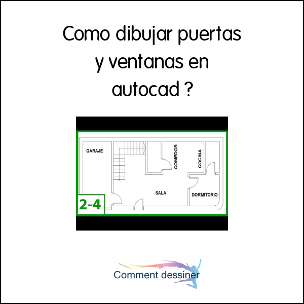 Como dibujar puertas y ventanas en autocad